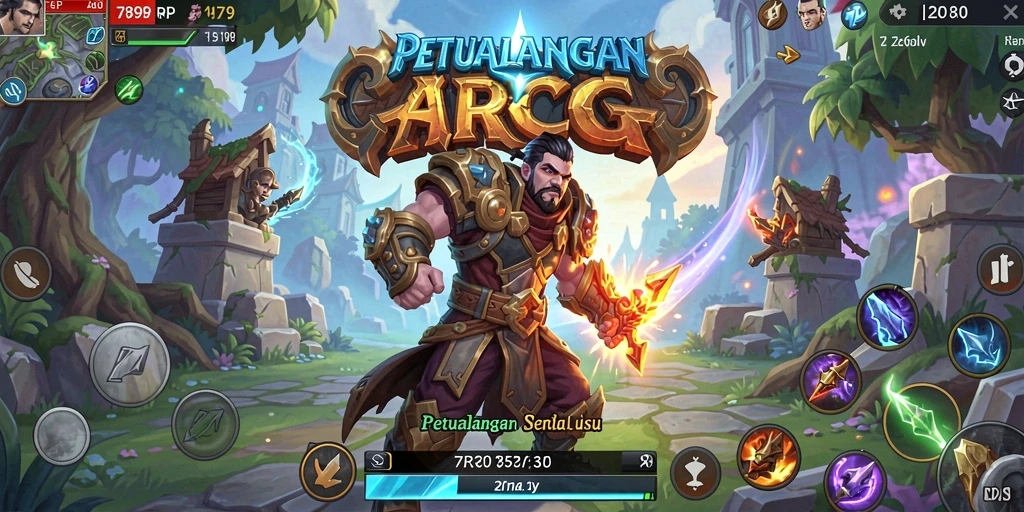 Tampilan gameplay ARPG yang mendebarkan dan penuh aksi.