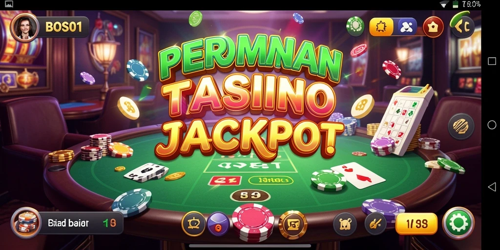 Tangkapan layar menunjukkan gameplay mendebarkan dari BOS01, lengkap dengan animasi slot yang memikat.