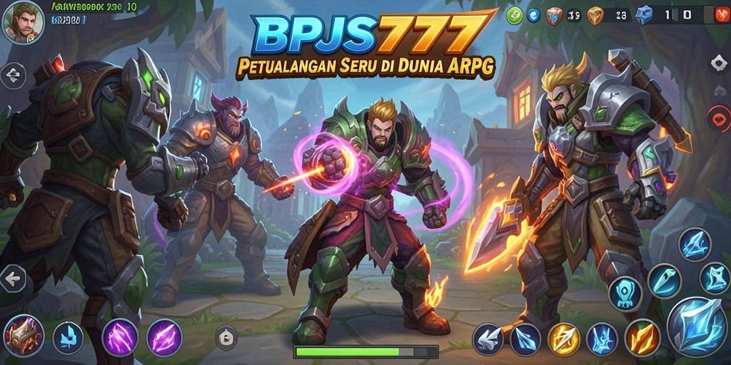 Tampilan gameplay seru dalam BPJS777 yang penuh aksi ARPG.