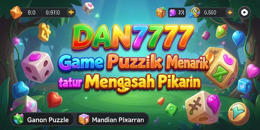 Tampilan gameplay Puzzle yang seru dan menantang di DAN777.