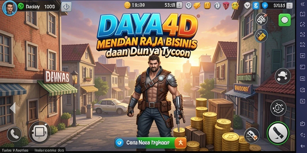 Screenshot gameplay DAYA4D menampilkan pengelolaan investasi yang cerdas.