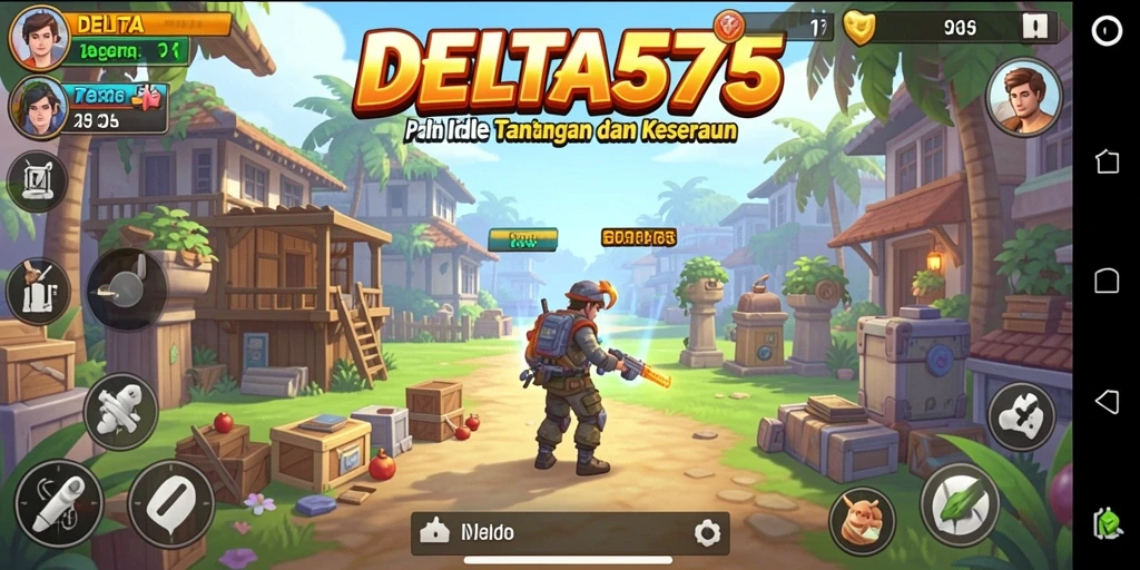 Tampilan gameplay menarik dan intuitif dari DELTA575.