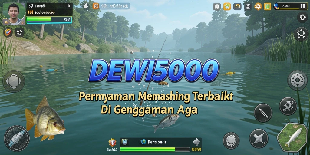 Gameplay memancing yang menakjubkan di DEWI5000 penuh tantangan.