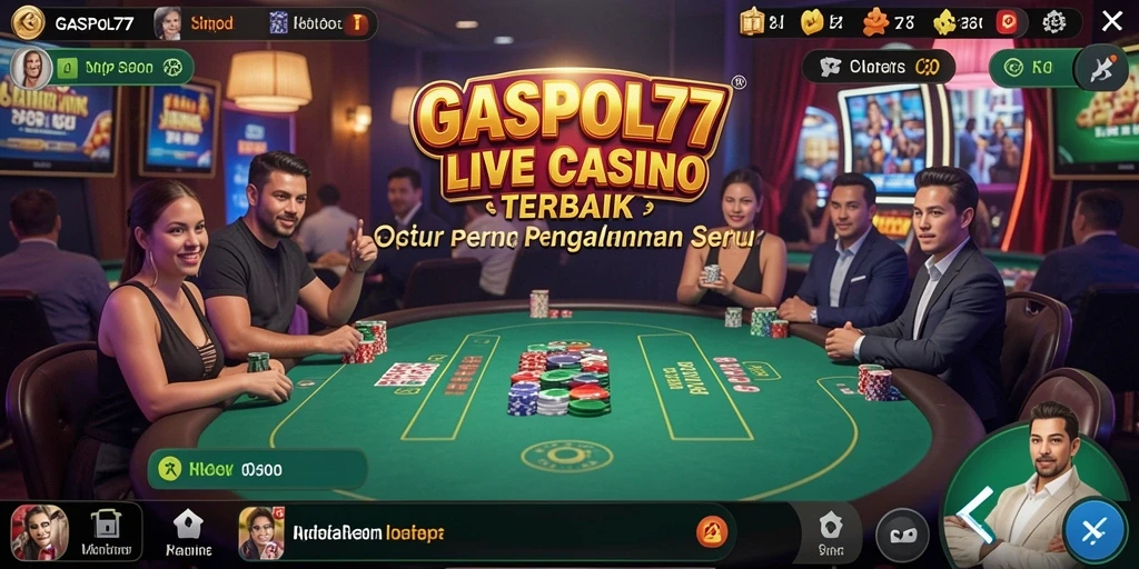 Tampilan gameplay menarik dari GASPOL77 dalam sesi Live Casino.
