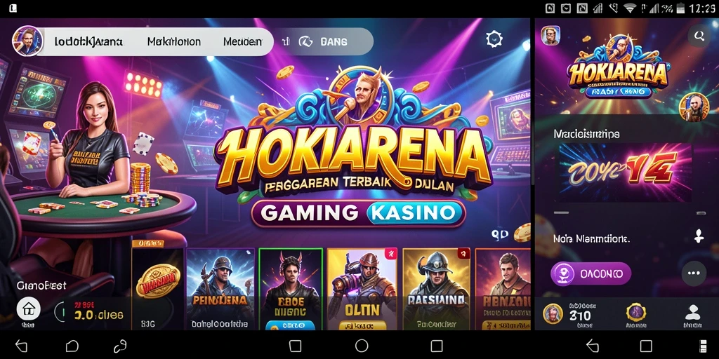 Tampilan gameplay menarik dari HOKIARENA yang memberikan pengalaman kasino nyata.