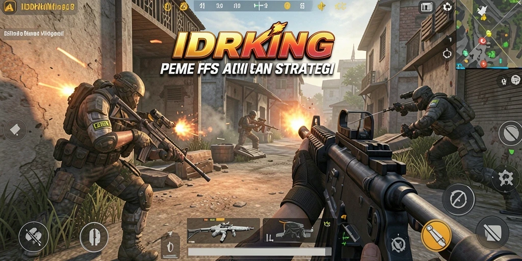 Tampilan gameplay seru di IDRKING dengan aksi tembak-menembak yang intens.
