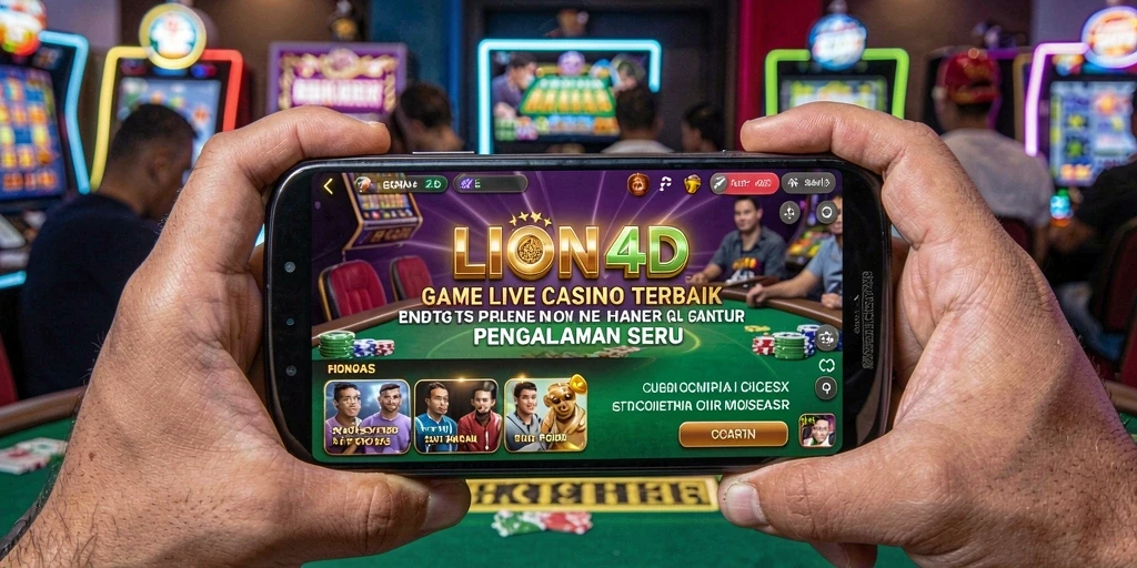 Tampilan gameplay Live Casino LION4D yang menegangkan dan interaktif.