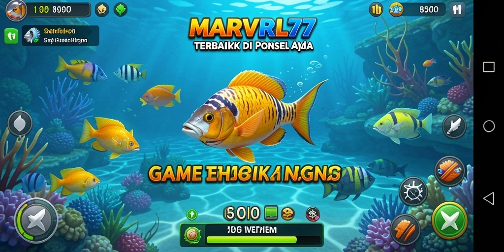Tampilan gameplay seru dalam game Tembak Ikan MARVRL77.