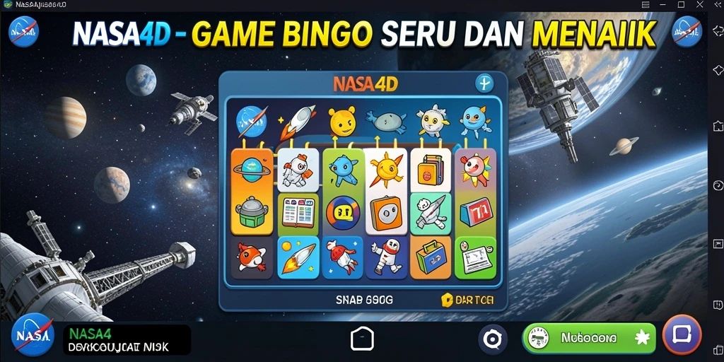 Tangkapan layar gameplay NASA4D menampilkan suasana bermain Bingo yang seru.