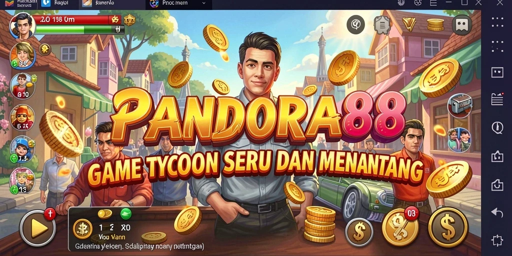 Screenshot utama PANDORA88 menampilkan gameplay Tycoon yang seru.