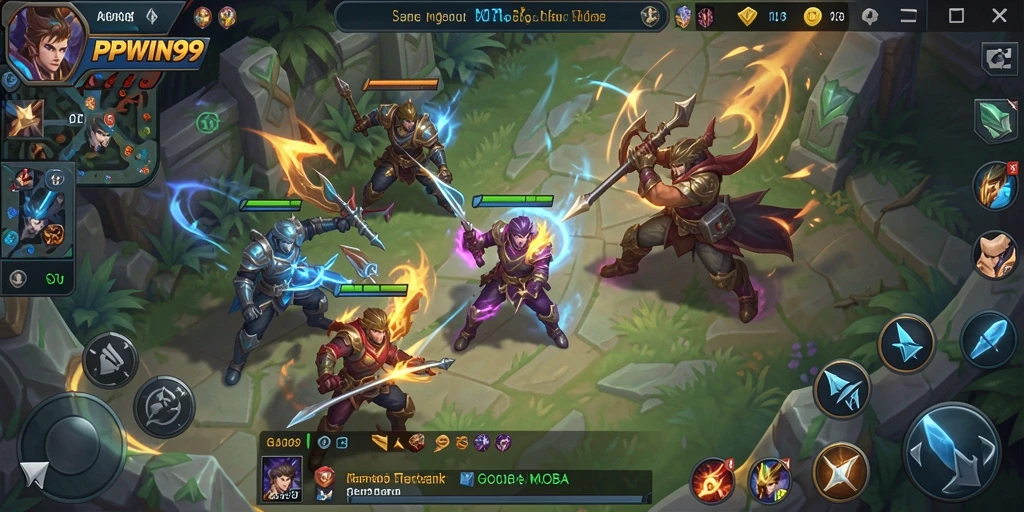 Tampilan gameplay seru dari PPWIN99 menampilkan pertarungan intens.