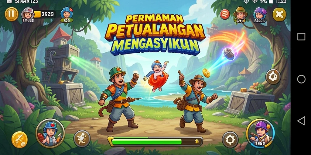 Grafik permainan yang menarik dalam SINAR123 saat pemain beraksi di dunia Arcade.