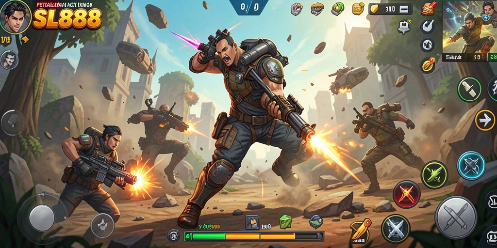 Tampilan gameplay <strong>SL888</strong> yang mendebarkan dengan aksi seru.