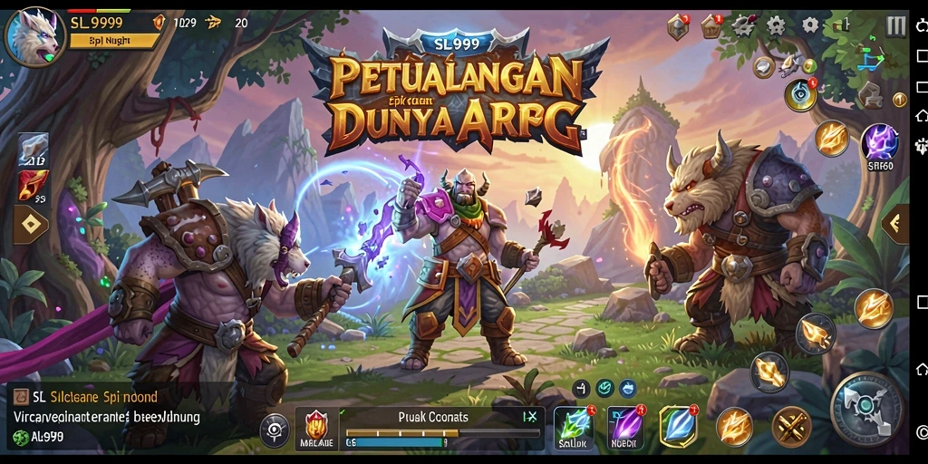 Tampilan gameplay ARPG yang seru dan mendebarkan di SL999.