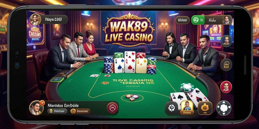 Tampilan gameplay nyata dalam WAK89 Live Casino.
