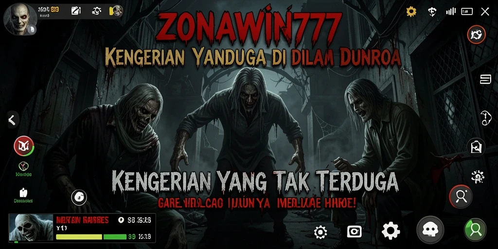 Tampilan gameplay menegangkan dengan suasana horror yang mengerikan.